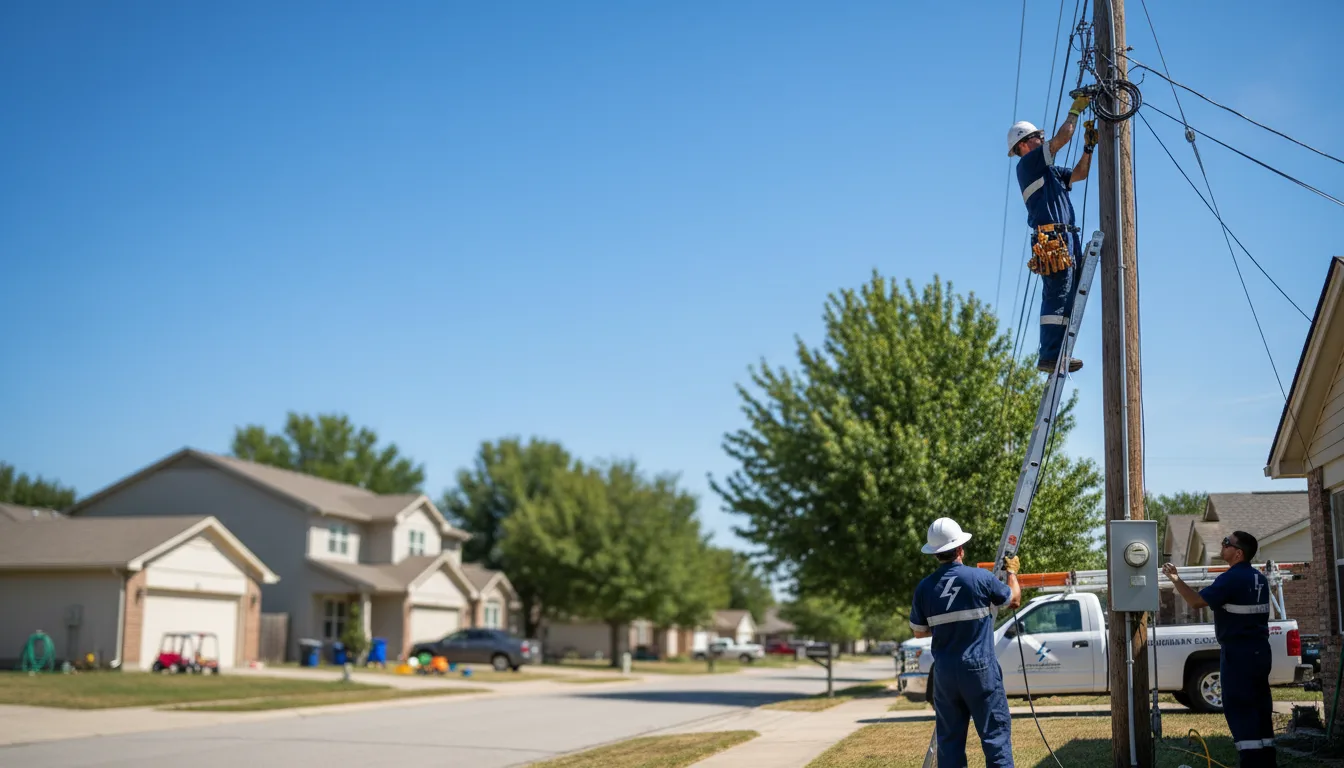 Residential electrician providing installation services in Middletown, MD